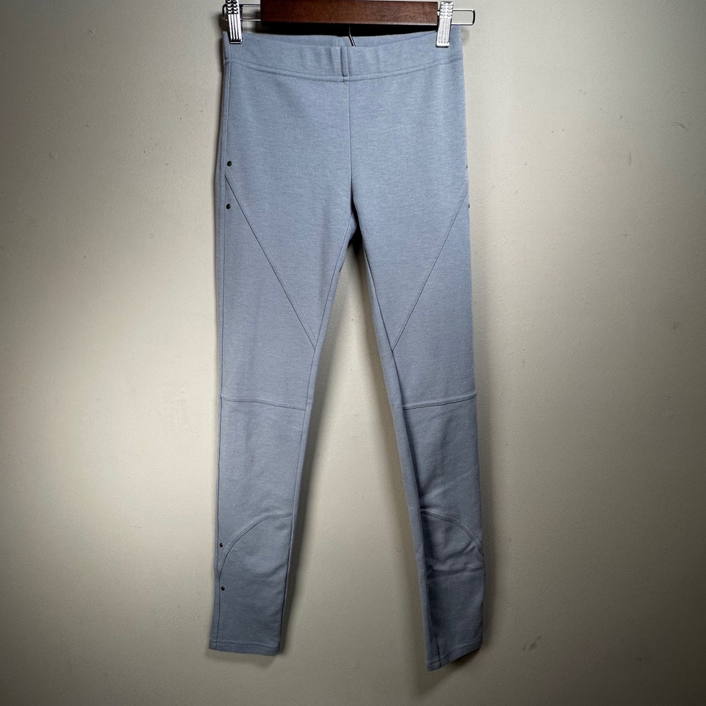 Victoria's Secret‎ Gray Moto Seamed Leggings Studded XS Light Gray Loungewear
